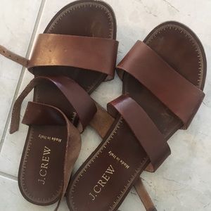 Jcrew brown sandals